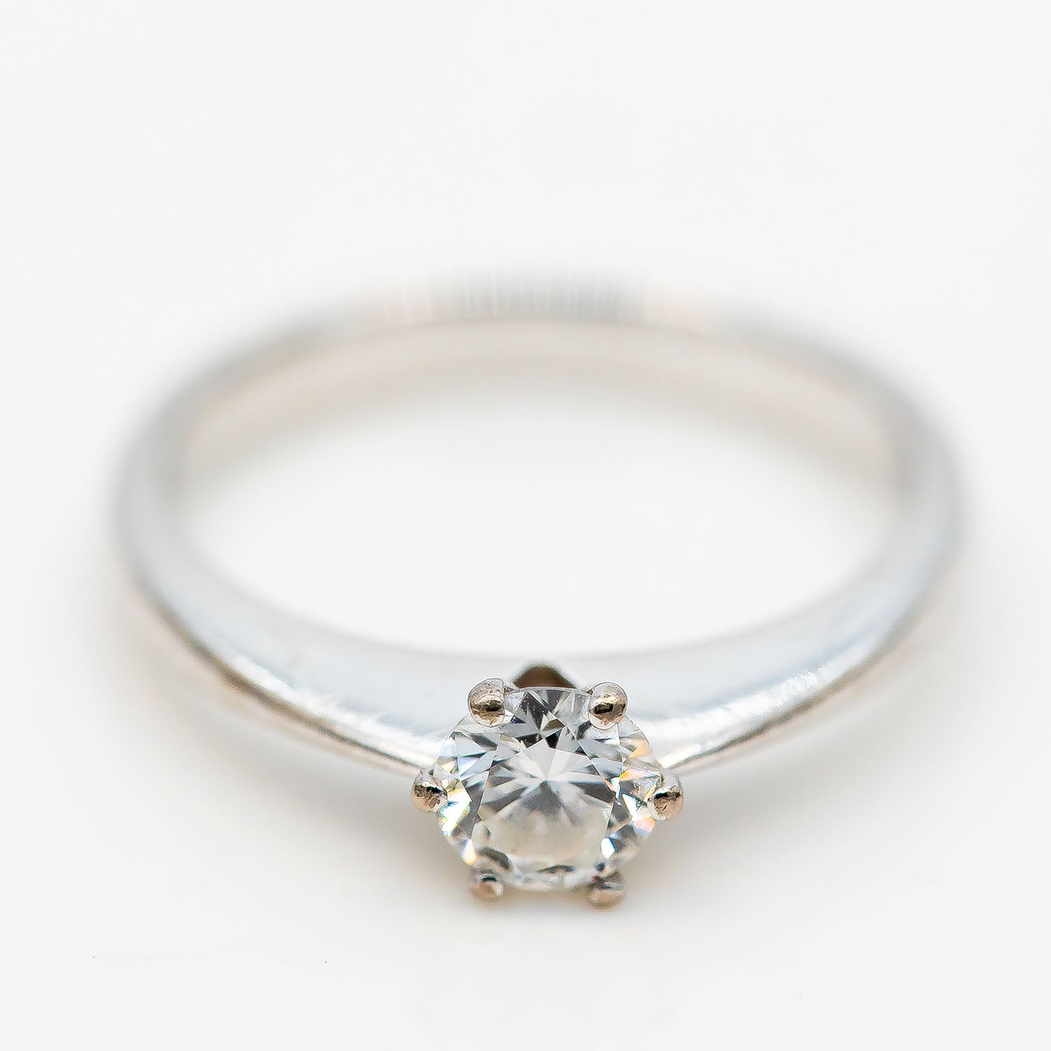 Wempe Ring Solitär 750/18K Weißgold Diamant 0,5ct G/SI Gr.54 - Wert 3.500€