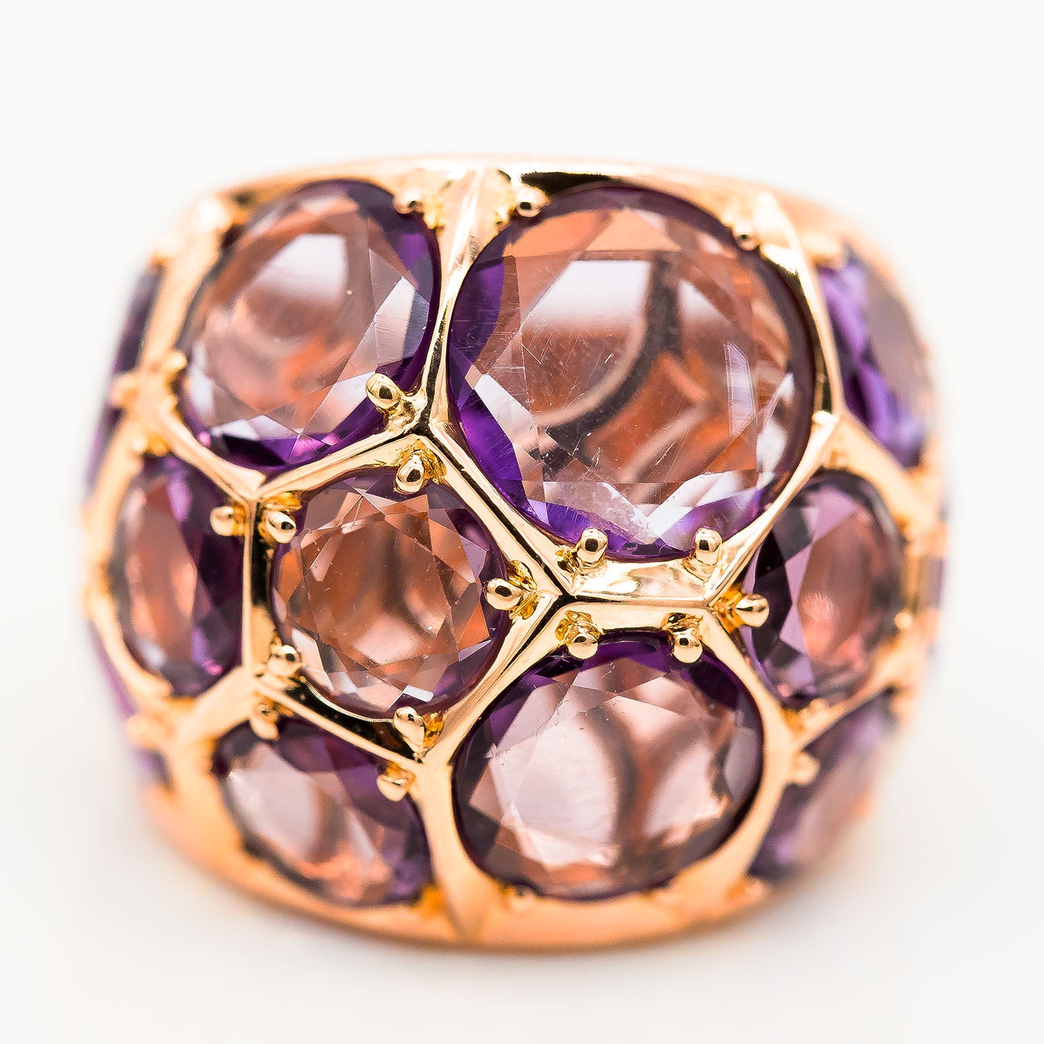 Ring 750/18K Roségold Amethyst Gr.54 - Wert 8.000€