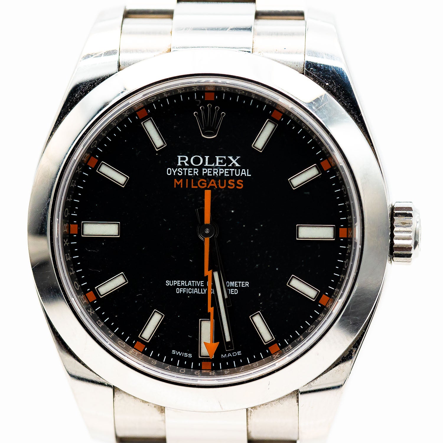 Rolex Milgauss Ref.116400 Edelstahl LC100 Full Set 2015