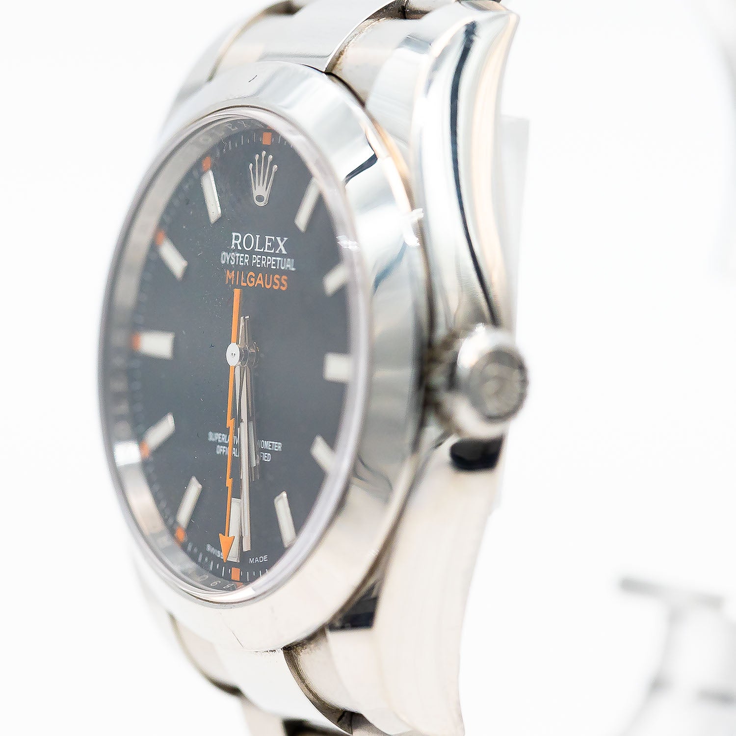 Rolex Milgauss Ref.116400 Edelstahl LC100 Full Set 2015