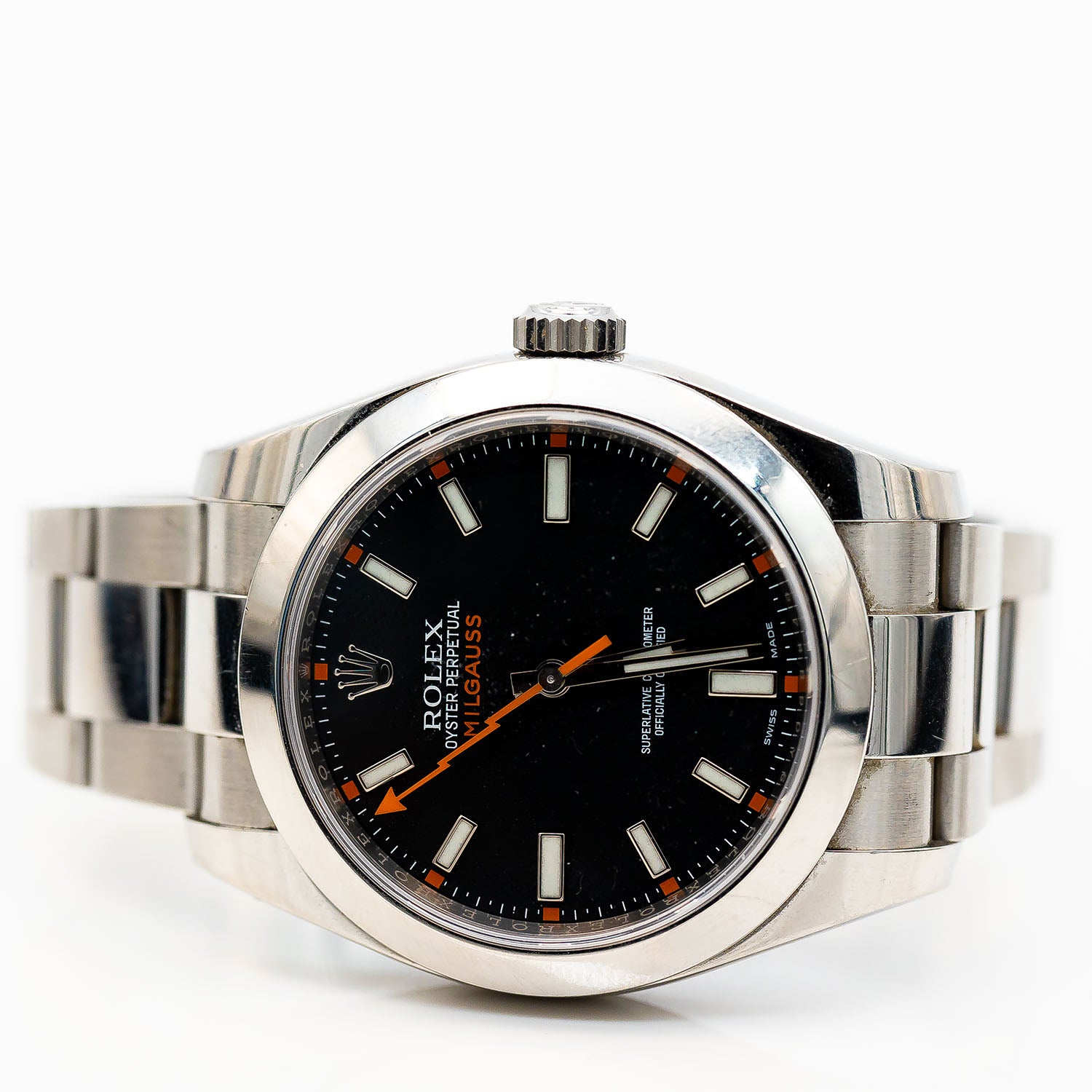 Rolex Milgauss Ref.116400 Edelstahl LC100 Full Set 2015