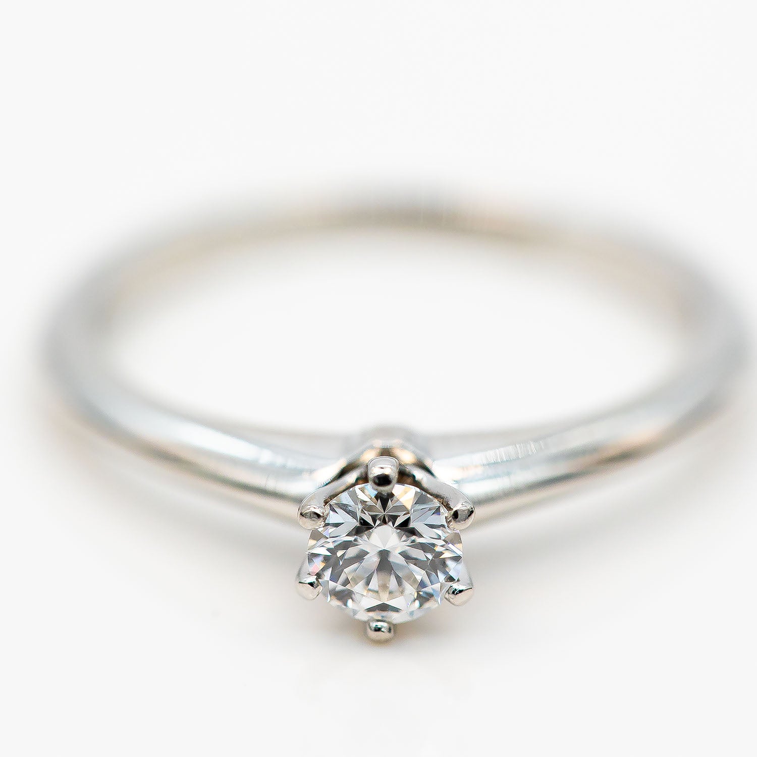 Tiffany & Co. Ring 950 Platin Diamant 0,28ct G/SI Gr.53 - Wert 5.000€