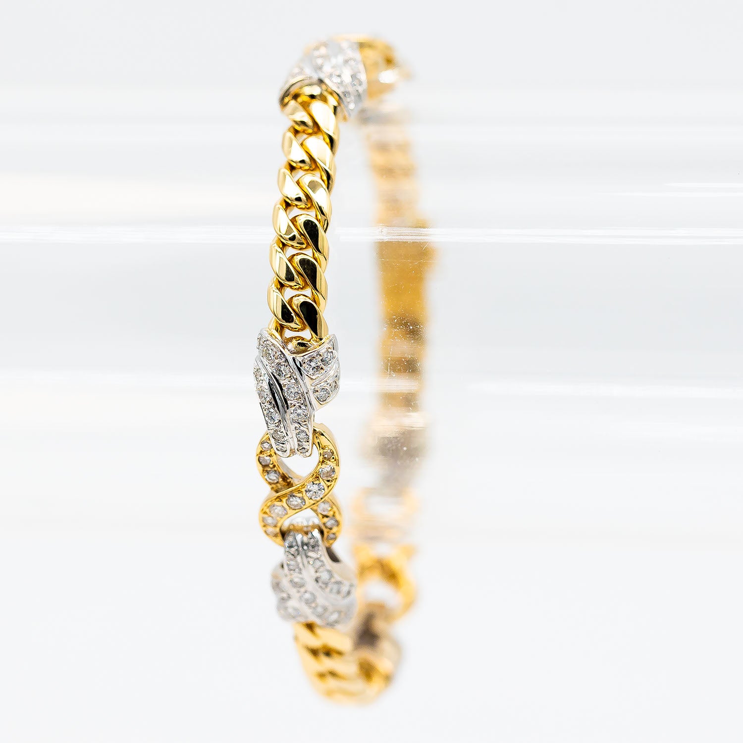 Armband 750/18K Gelbgold Diamant 2,0ct TW/VS - Wert 10.000€