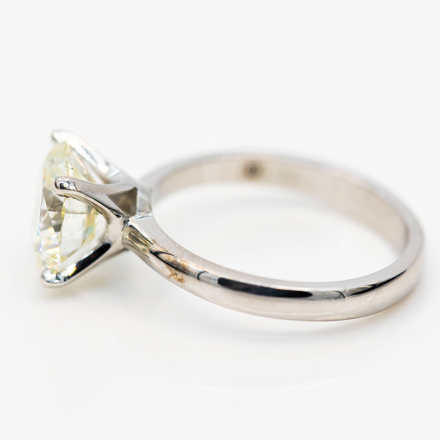 Solitär Ring 750/18K Weißgold Diamant 3,05ct K/SI Gr.55 HRD - Wert 60.000€