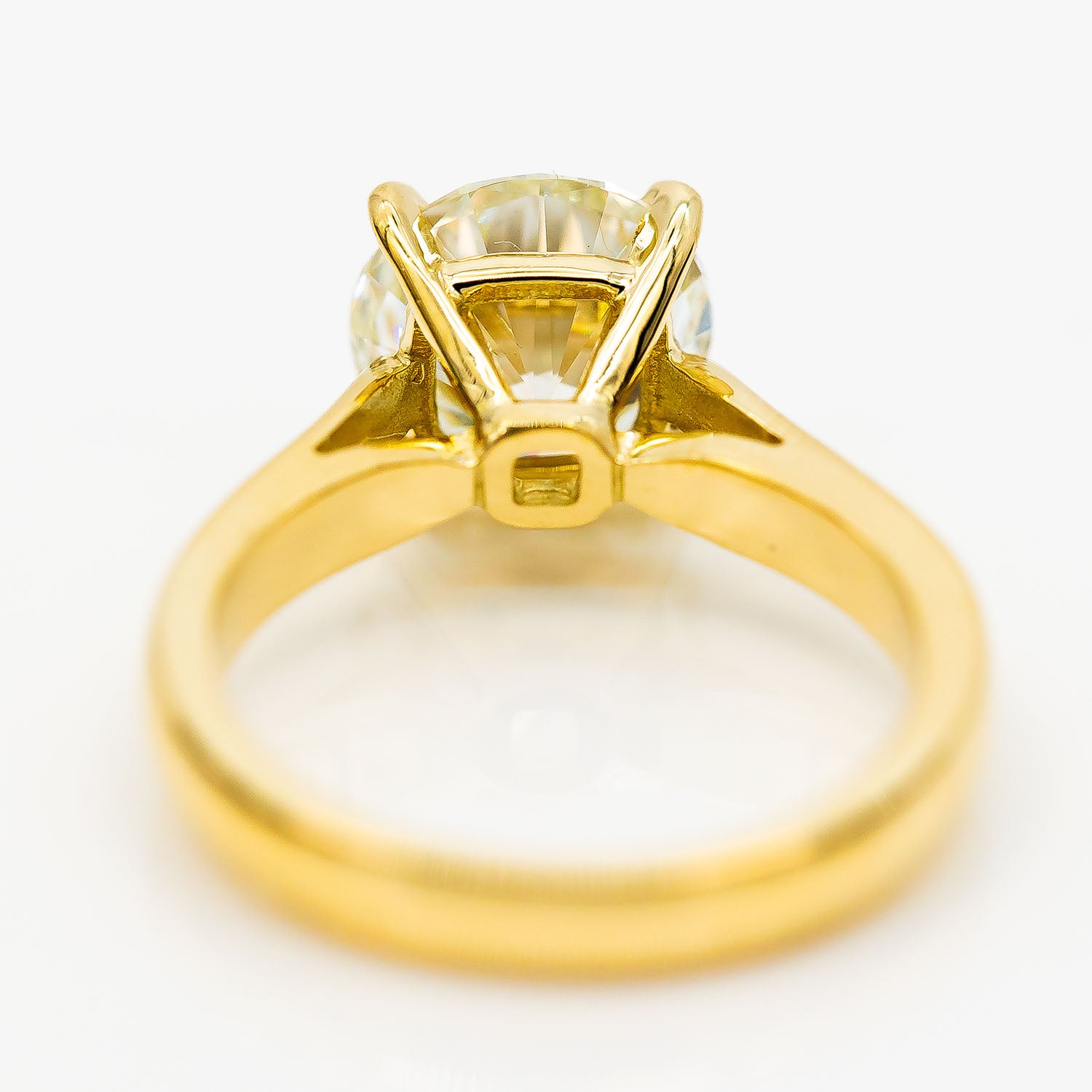 Solitär Ring 750/18K Gelbgold Diamant 3,05ct J/SI Gr.54 HRD - Wert 60.000€