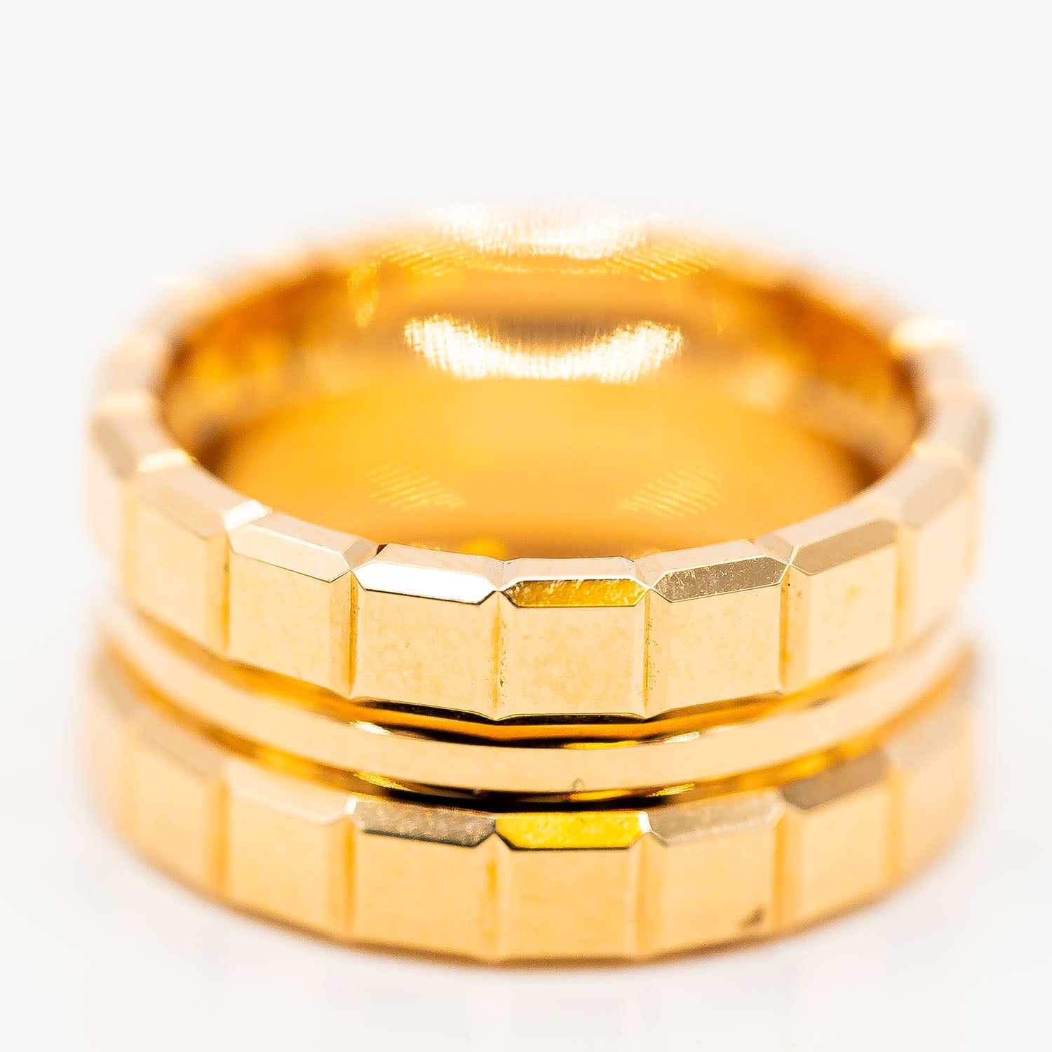 Chopard Ice Cube Ring 750/18K Roségold ohne Besatz Gr.58 - NP 3.970€