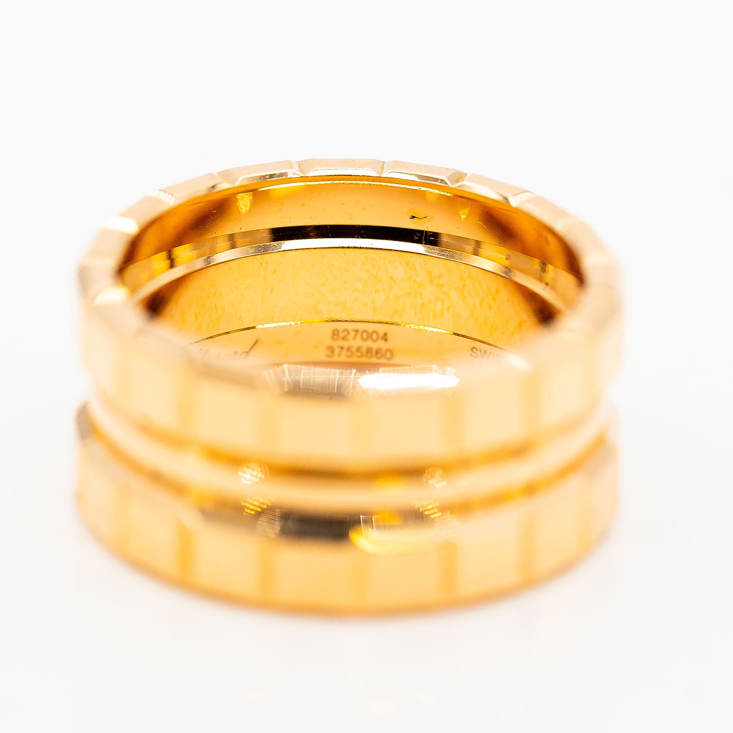 Chopard Ice Cube Ring 750/18K Roségold ohne Besatz Gr.58 - NP 3.970€