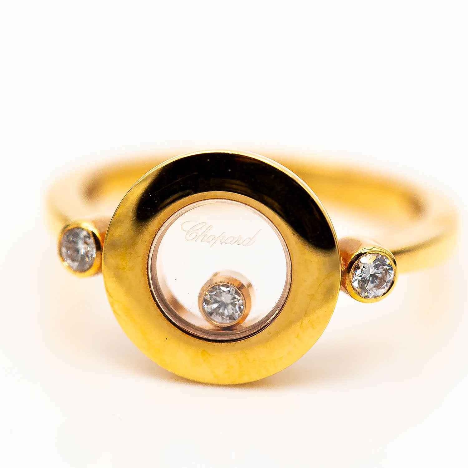 Chopard Happy Diamonds Ring 750/18K Roségold Diamant 0,14ct Gr.54 - NP 2.290€