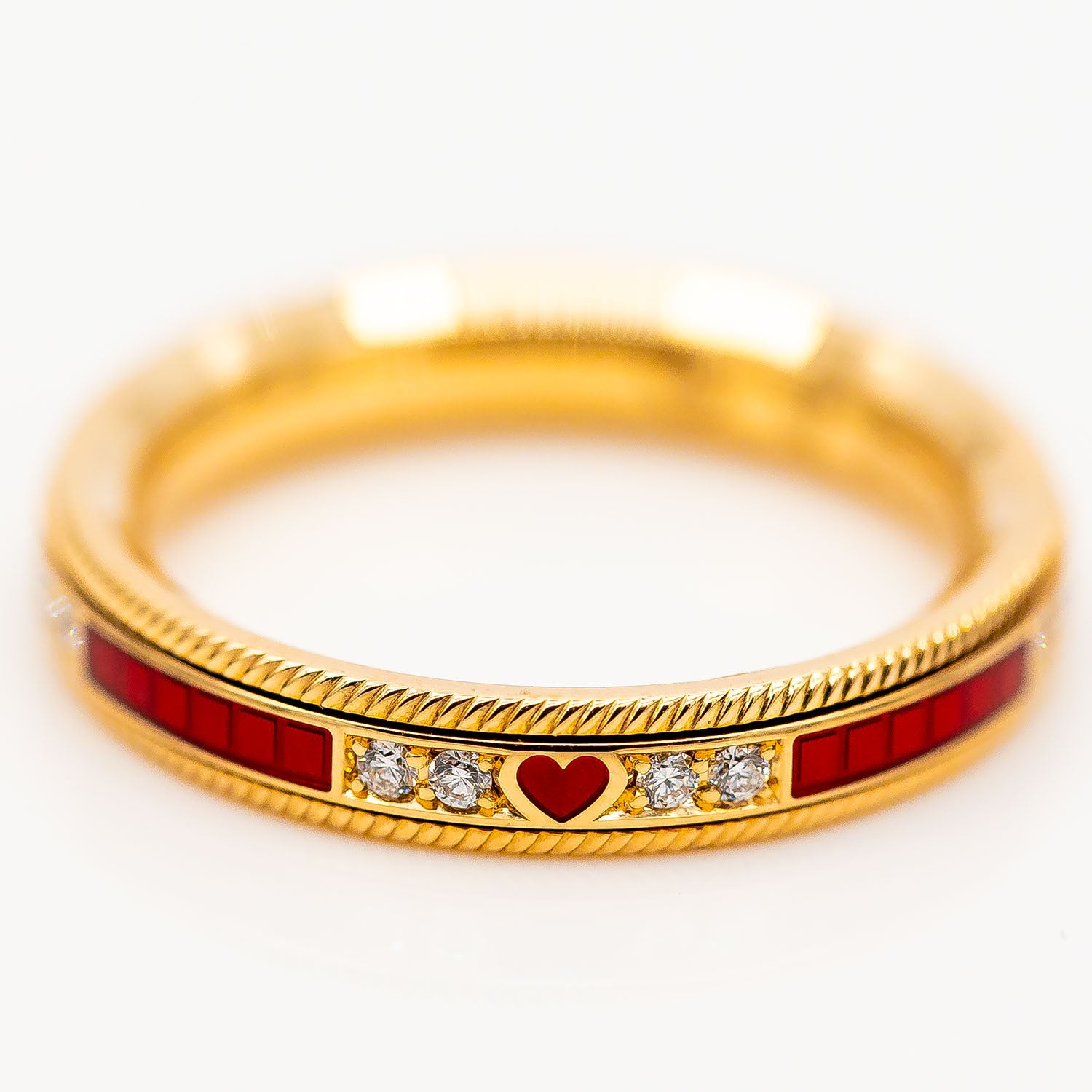 Wellendorff Unser Glück Rosenrot Ring 750/18K Gelbgold Diamant 0,202ct Gr.54 - NP 6.000€