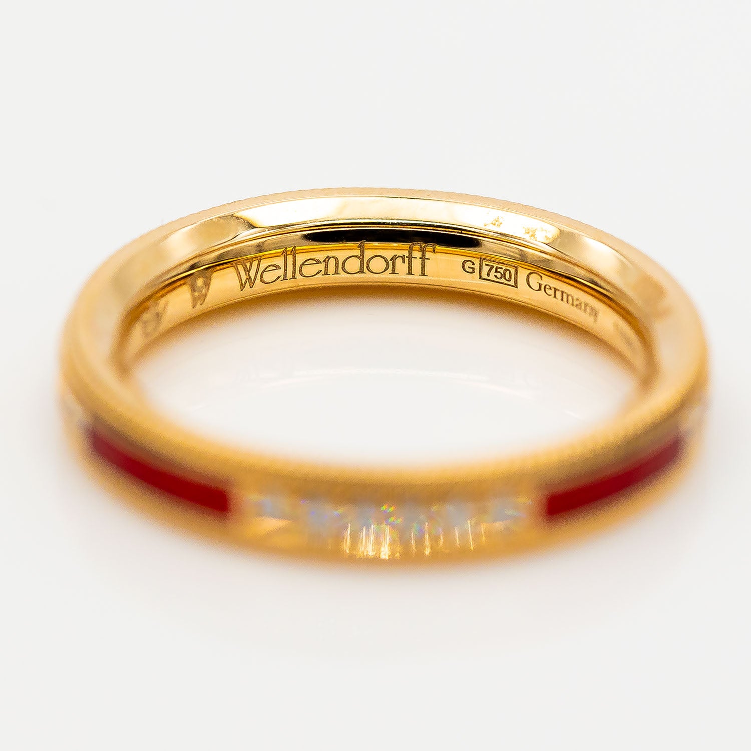 Wellendorff Unser Glück Rosenrot Ring 750/18K Gelbgold Diamant 0,202ct Gr.54 - NP 6.000€