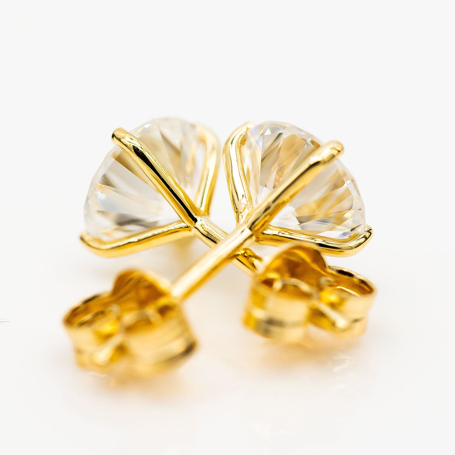 Ohrstecker 750/18K Gelbgold CVD Diamant 1,56ct+1,56ct E/VVS - Wert 10.000€