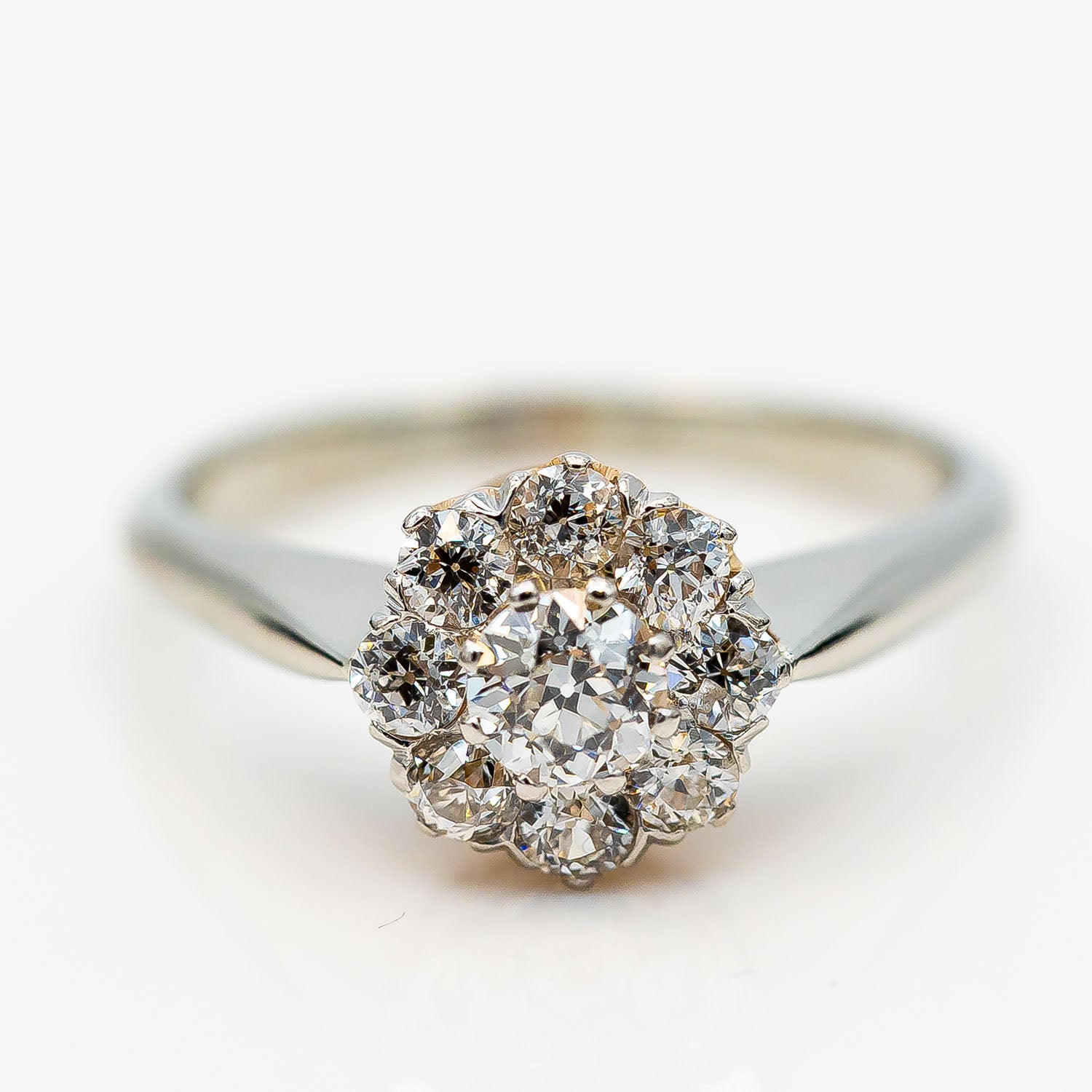 Ring 585/14K Weißgold Diamant 1,1ct TW/SI Gr.56 - Wert 3.600€