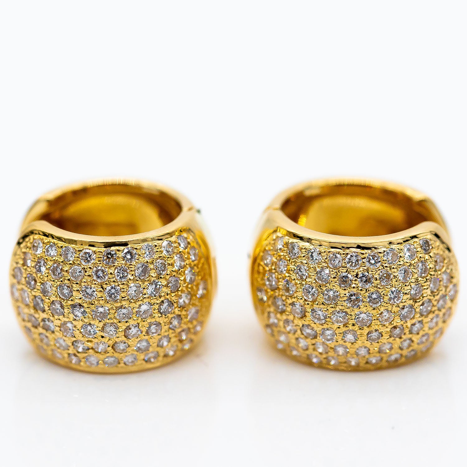 Creolen 750/18K Gelbgold Diamant 2,0ct TW/VS - Wert 8.000€