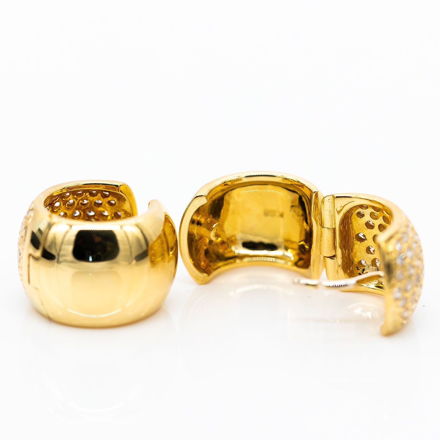 Creolen 750/18K Gelbgold Diamant 2,0ct TW/VS - Wert 8.000€