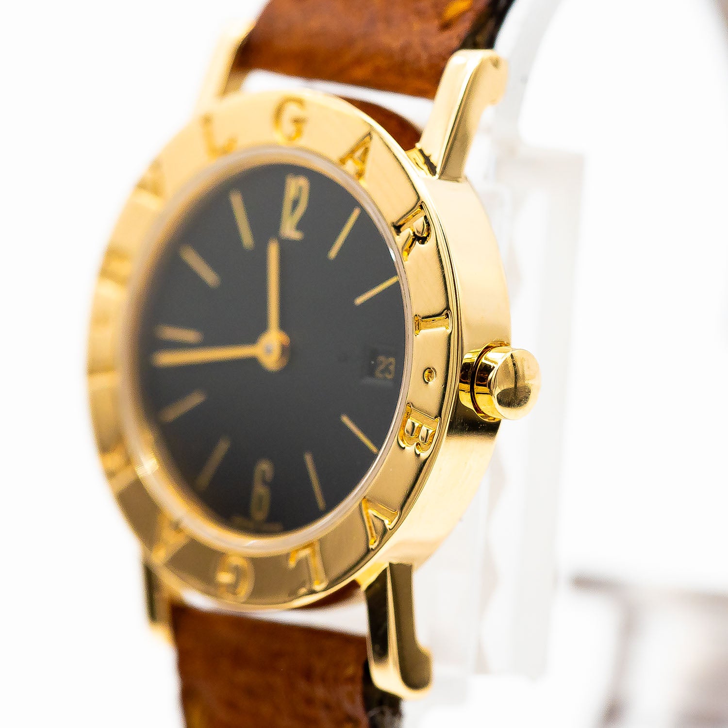 Bulgari Ref.BB26GLD 26mm Gelbgold Leder Quarz